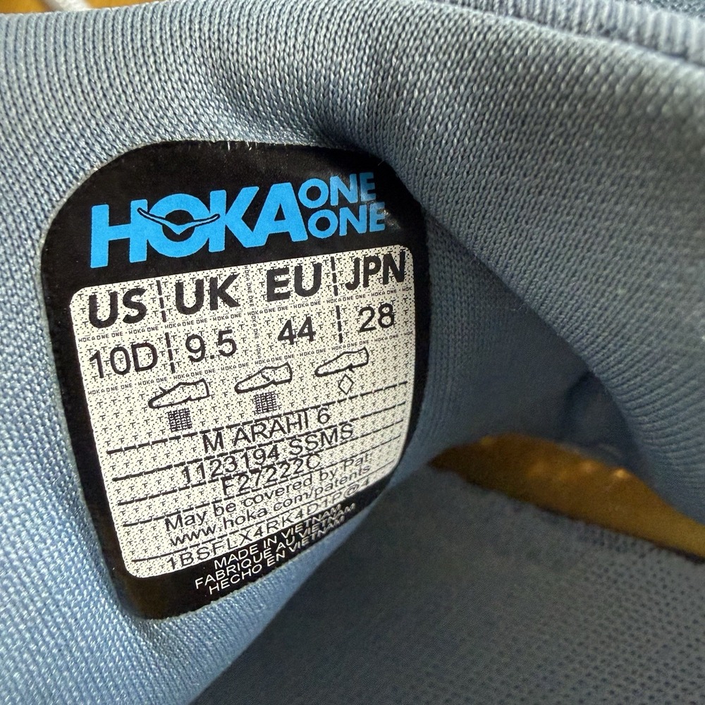 Hoka One One Arahi 6 Running Shoes Men's Size 10 D Blue - Picture 7 of 7